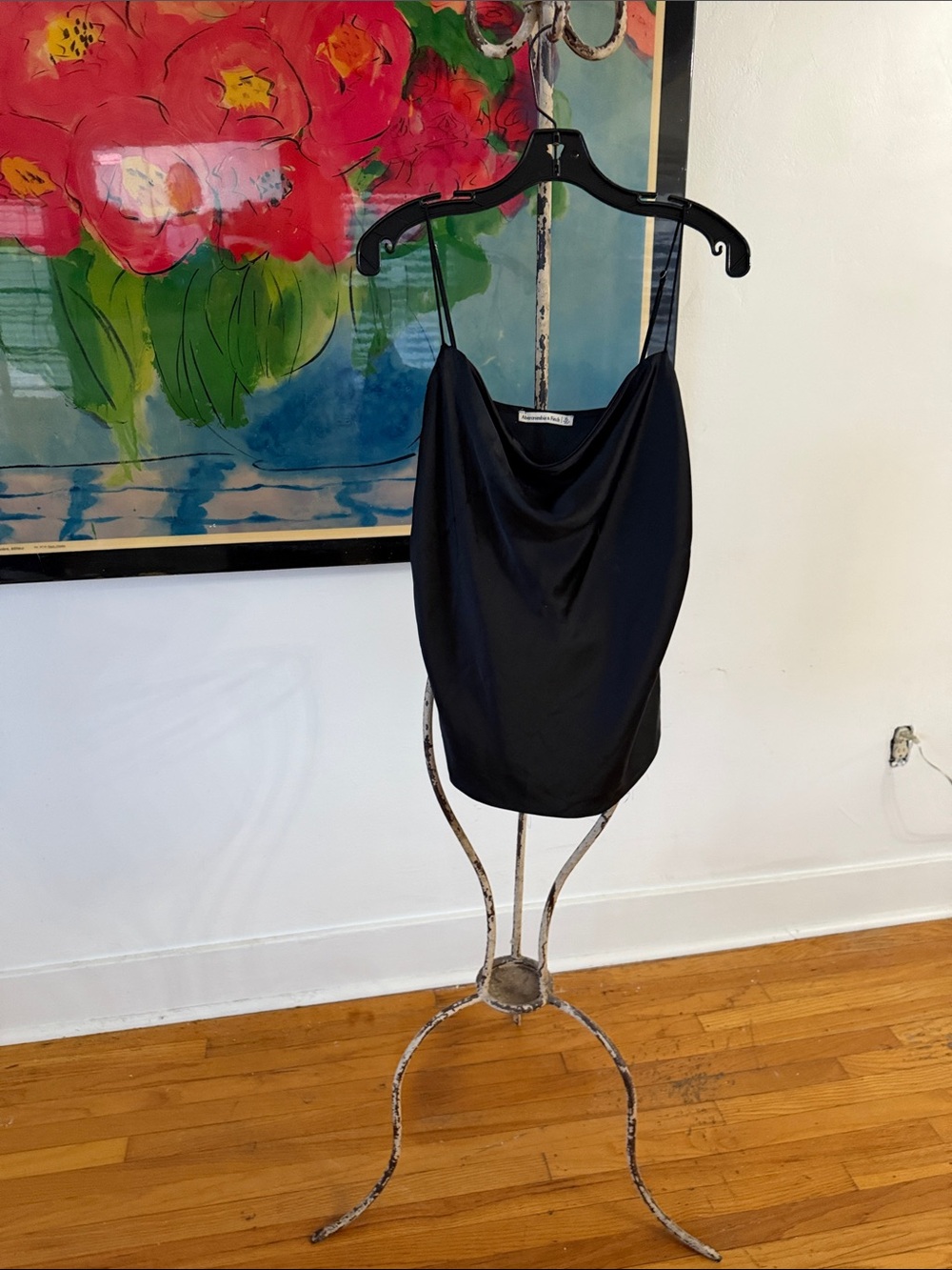 Abercrombie & Fitch Black Top with Label Detail